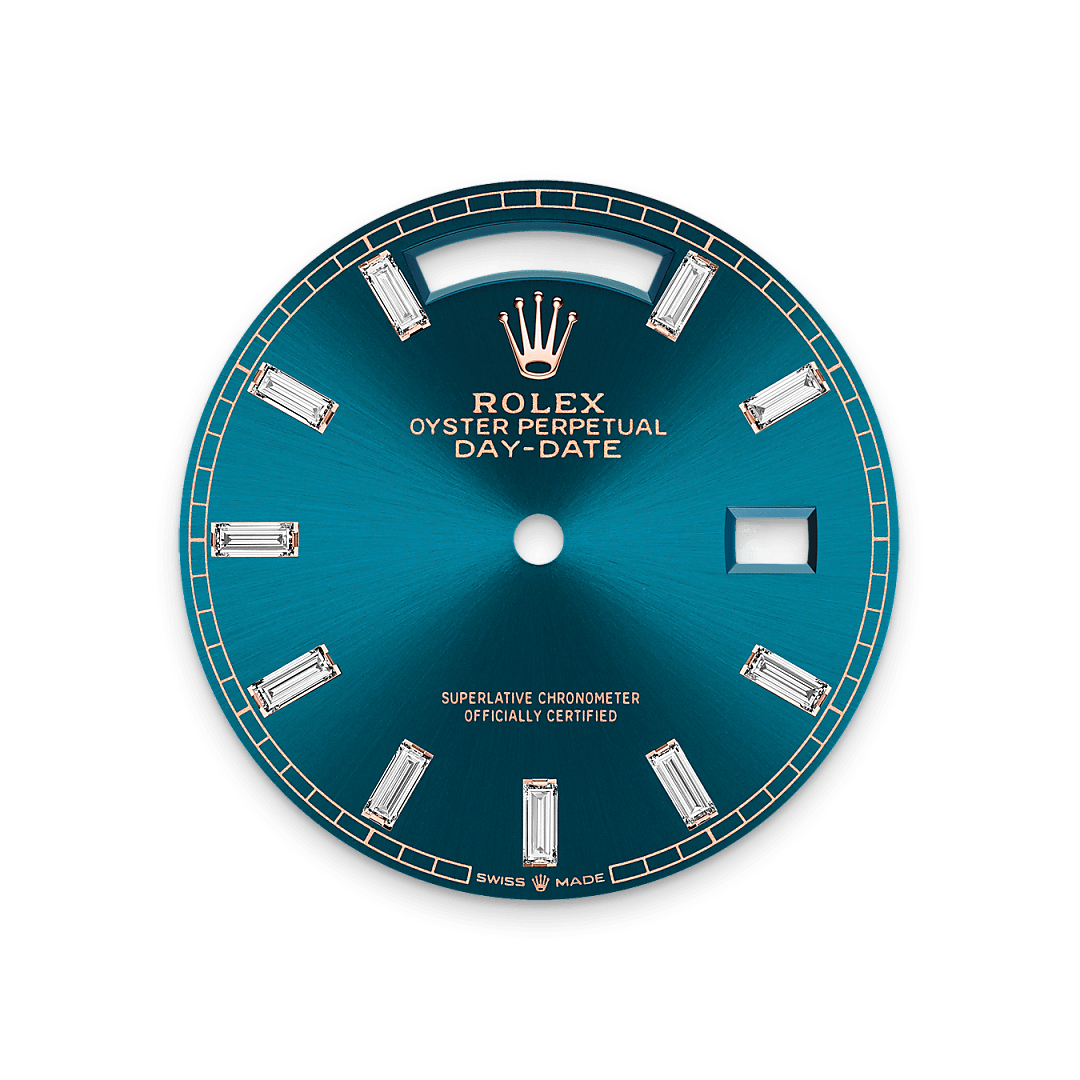 Grünblaues Zifferblatt