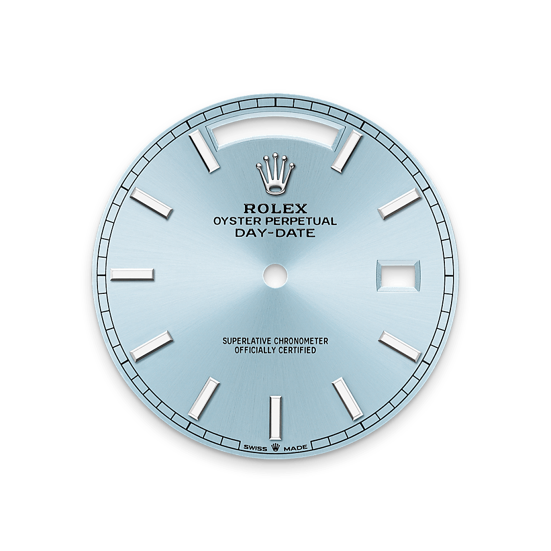 Eisblaues Zifferblatt