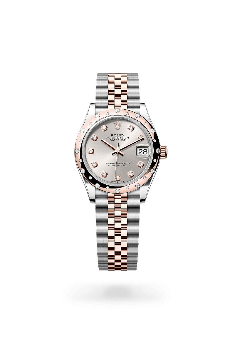 Rolex Datejust 31 Herrenuhr (M278341RBR-0016) Oyster, 31 mm, Edelstahl Oystersteel und Everose-Gold mit Diamanten