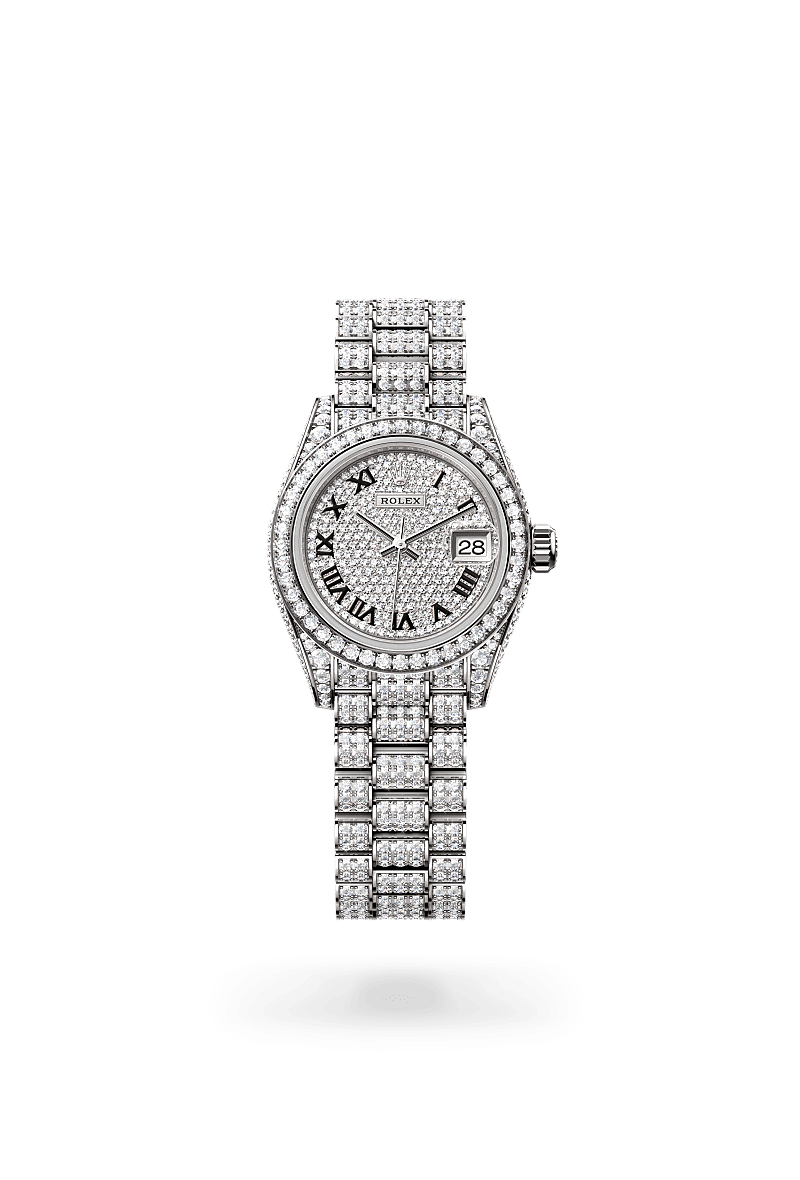 Rolex Lady-Datejust Herrenuhr (M279459RBR-0001) Oyster, 28 mm, Weißgold mit Diamanten